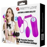 Vibrierendes Bullet und Saugnapf von Pretty Love | Fesselliebe.de