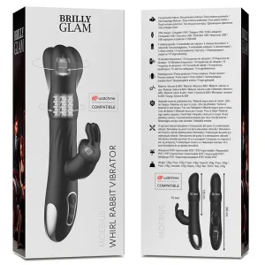 Moebius Rabbit Vibrator & Rotator Kompatibel mit Watchme Wireless Technology von Brilly Glam