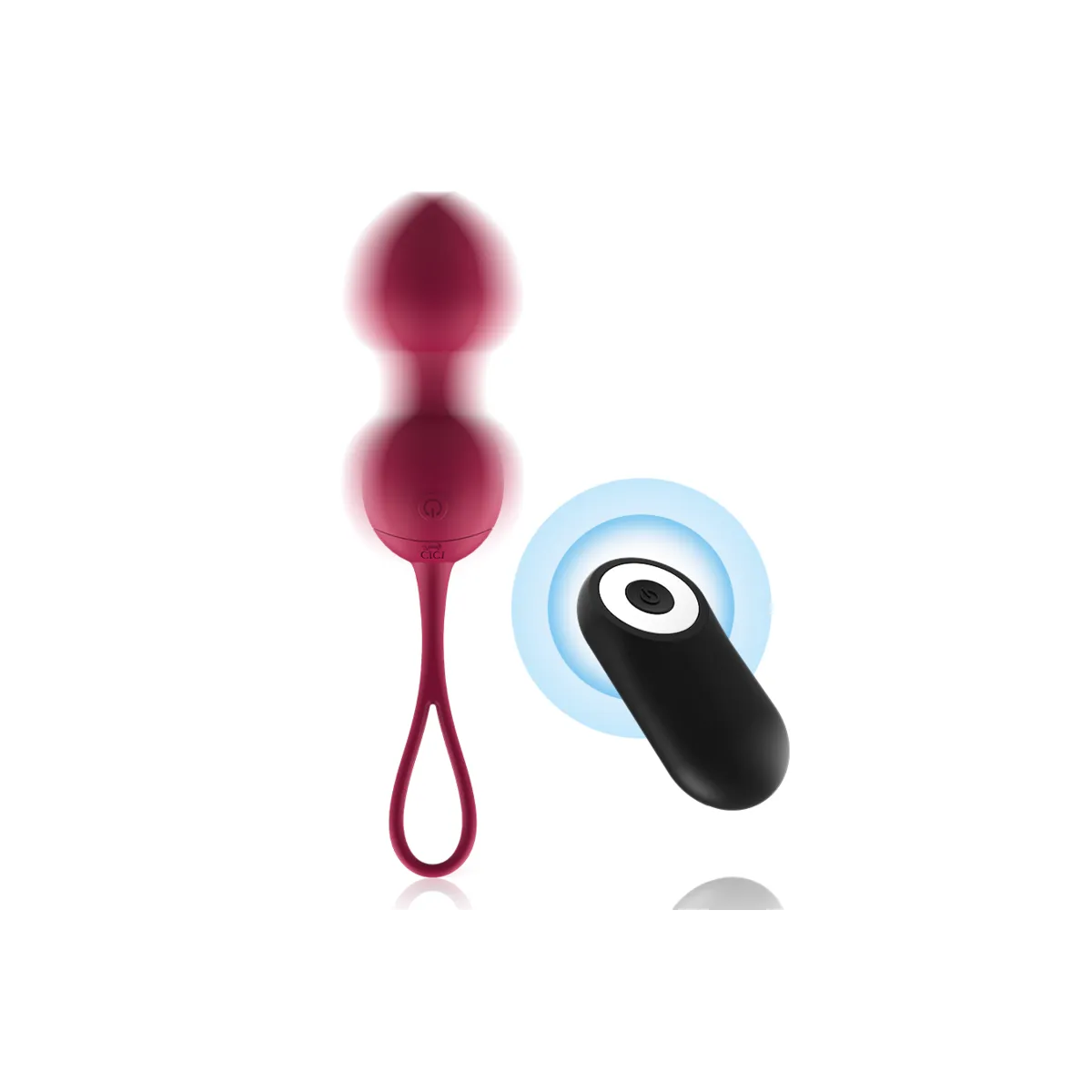 Premium Silikon 3 Vibrierende Kegelperlen mit Fernbedienung von Cici Beauty | Fesselliebe.de