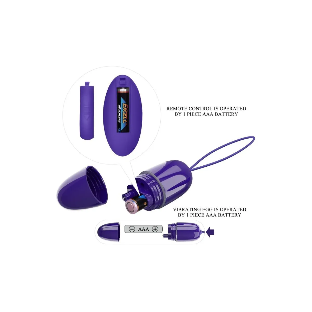 Selkie Youth Mini Vibrierendes Ei Violet mit Fernbedienung von Pretty Love Youth | Fesselliebe.de