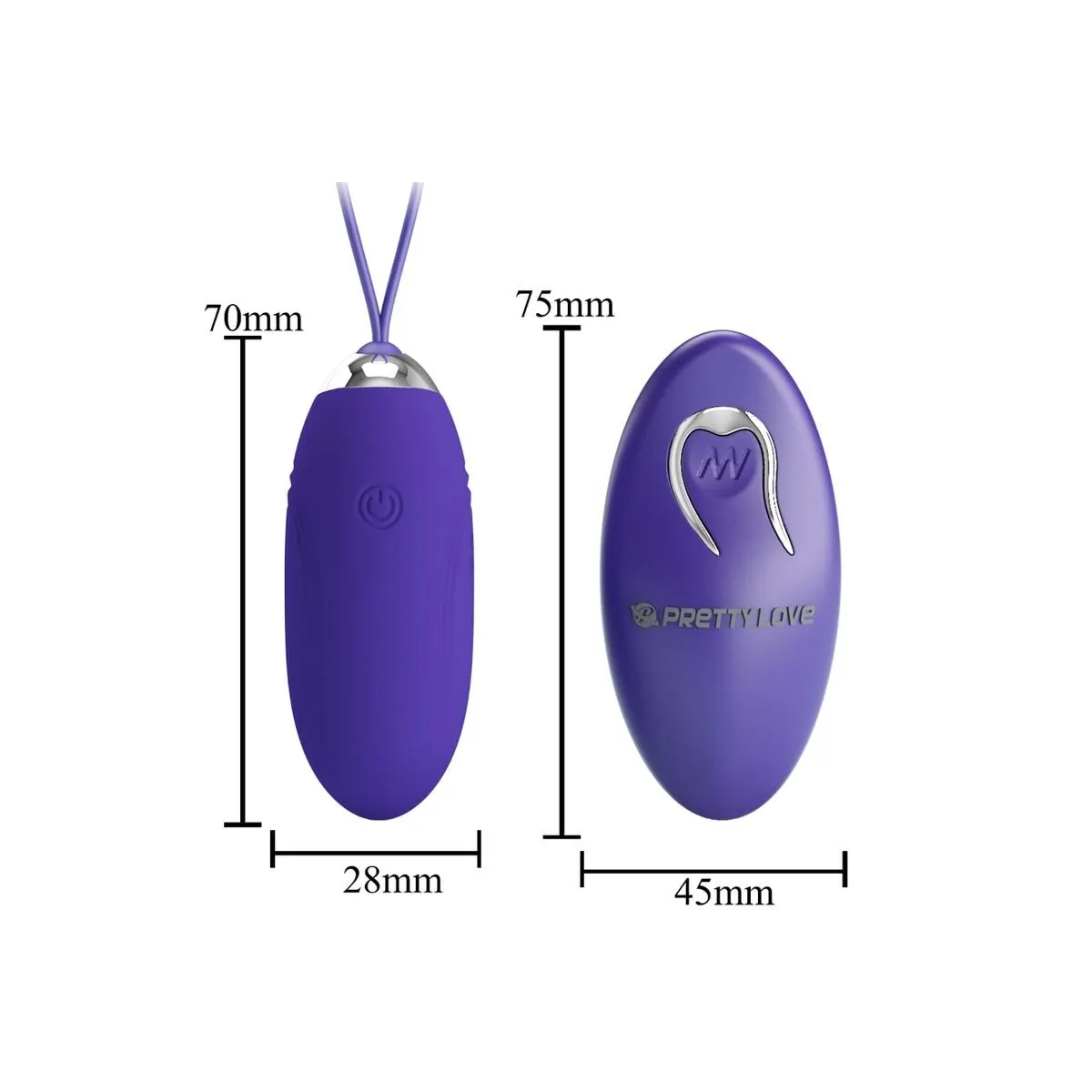 Jenny Youth Verletzt Egg mit Fernbedienung Violett von Pretty Love Youth | Fesselliebe.de