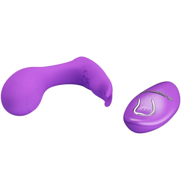 Idabelle Vibration & Pulsation mit Fernbedienung Violett von Pretty Love Bottom | Fesselliebe.de