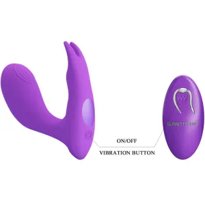 Idabelle Vibration & Pulsation mit Fernbedienung Violett von Pretty Love Bottom