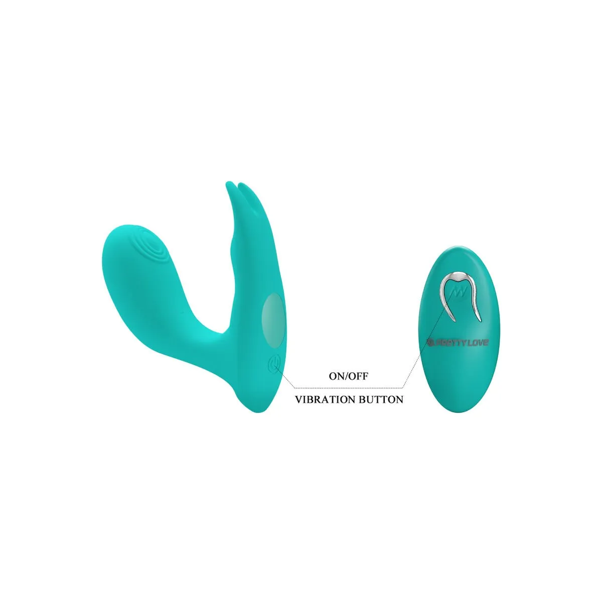 Idabelle Vibration & Pulsation mit Fernbedienung Blau von Pretty Love Bottom | Fesselliebe.de