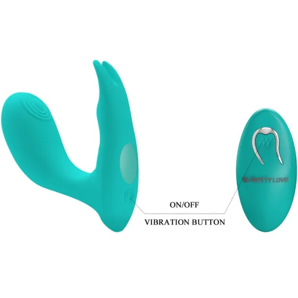 Idabelle Vibration & Pulsation mit Fernbedienung Blau von Pretty Love Bottom | Fesselliebe.de