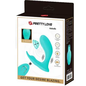 Idabelle Vibration & Pulsation mit Fernbedienung Blau von Pretty Love Bottom