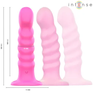 Cindy Vibrator Grösse L Spiralendesign 10 Vibrationen Rosa mit Fernbedienung von Intense Fun