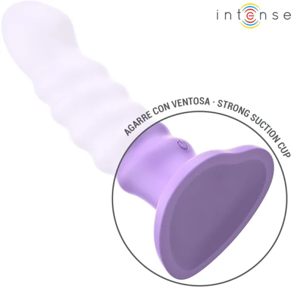 Brenda Vibrator Grösse M Spiralendesign 10 Vibrationen Lila mit Fernbedienung von Intense Fun | Fesselliebe.de