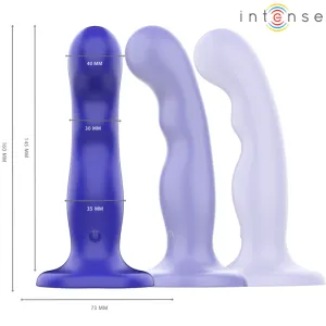 Shorty Vibrator mit Saugnäpfen Blau mit Fernbedienung von Intense Fun