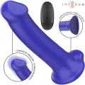 Victoria Vibrator mit Saugnapf 10 Vibrationen Dunkelblau mit Fernbedienung von Intense Fun
