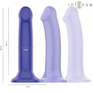 Victoria Vibrator mit Saugnapf 10 Vibrationen Dunkelblau mit Fernbedienung von Intense Fun