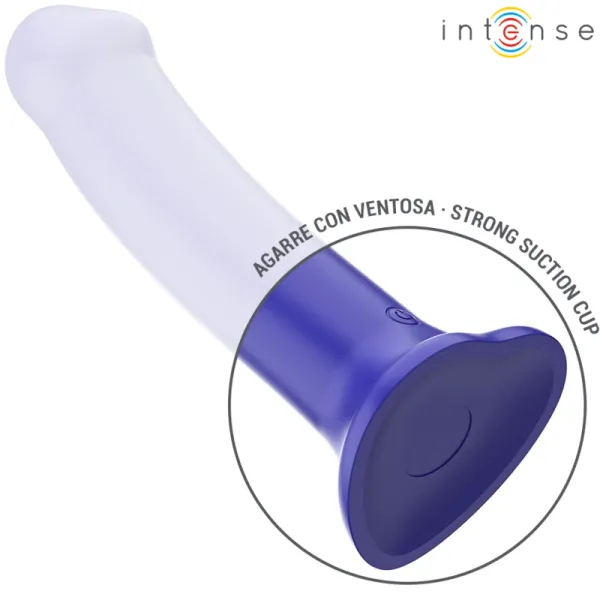 Victoria Vibrator mit Saugnapf 10 Vibrationen Dunkelblau mit Fernbedienung von Intense Fun | Fesselliebe.de