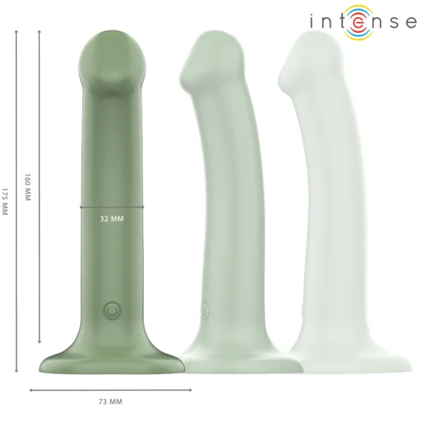 Becca Vibrator mit Saugnapf 10 Vibrationen Grüne mit Fernbedienung von Intense Fun | Fesselliebe.de