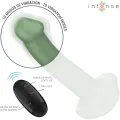 Becca Vibrator mit Saugnapf 10 Vibrationen Grüne mit Fernbedienung von Intense Fun