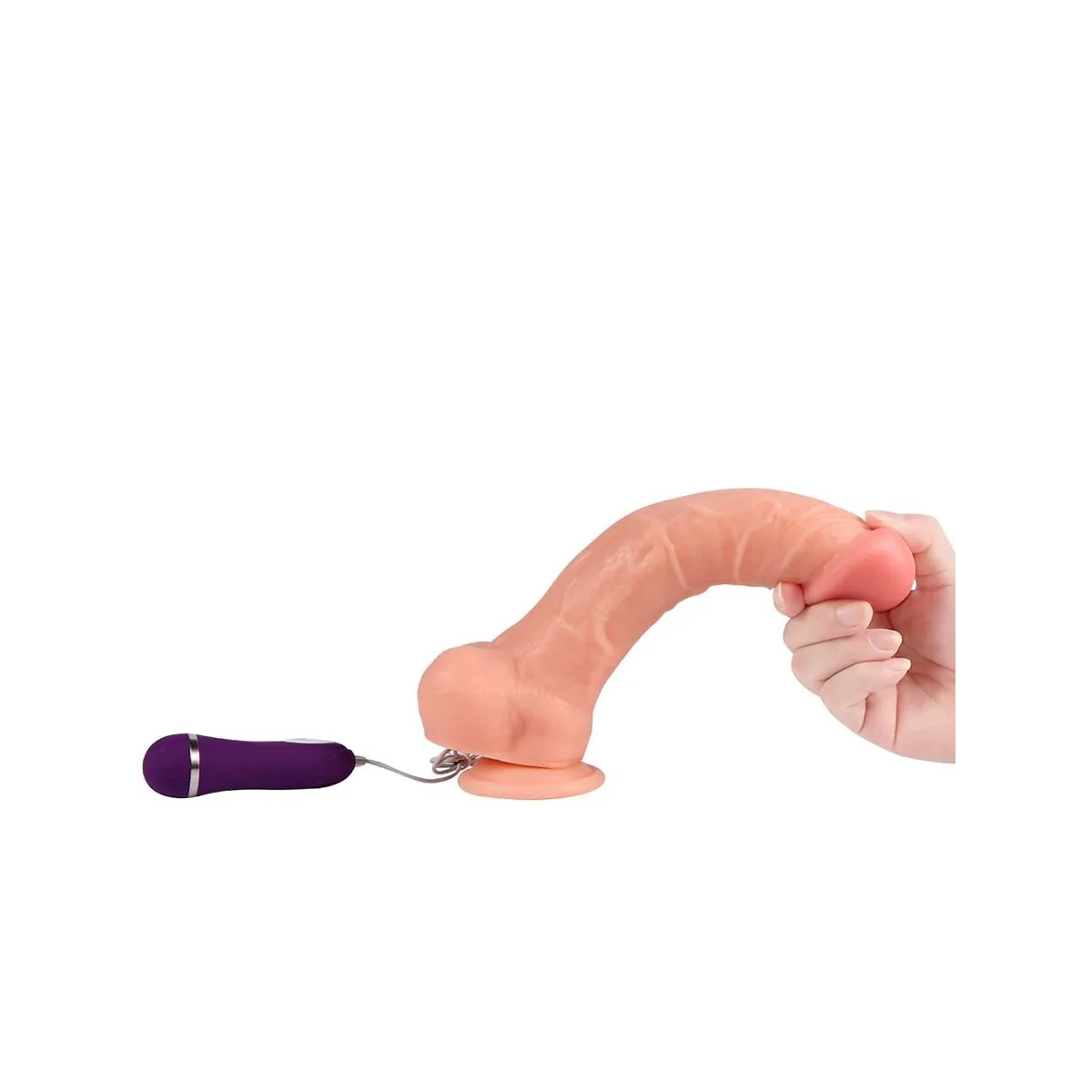 Apolo Vibratordildo mit Fernbedienung 24,5 cm von Shequ | Fesselliebe.de