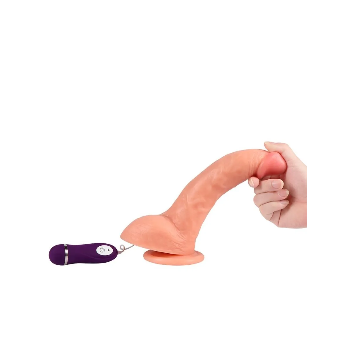Beast Vibrierender Dildo mit Fernbedienung 24,5 cm von Shequ | Fesselliebe.de