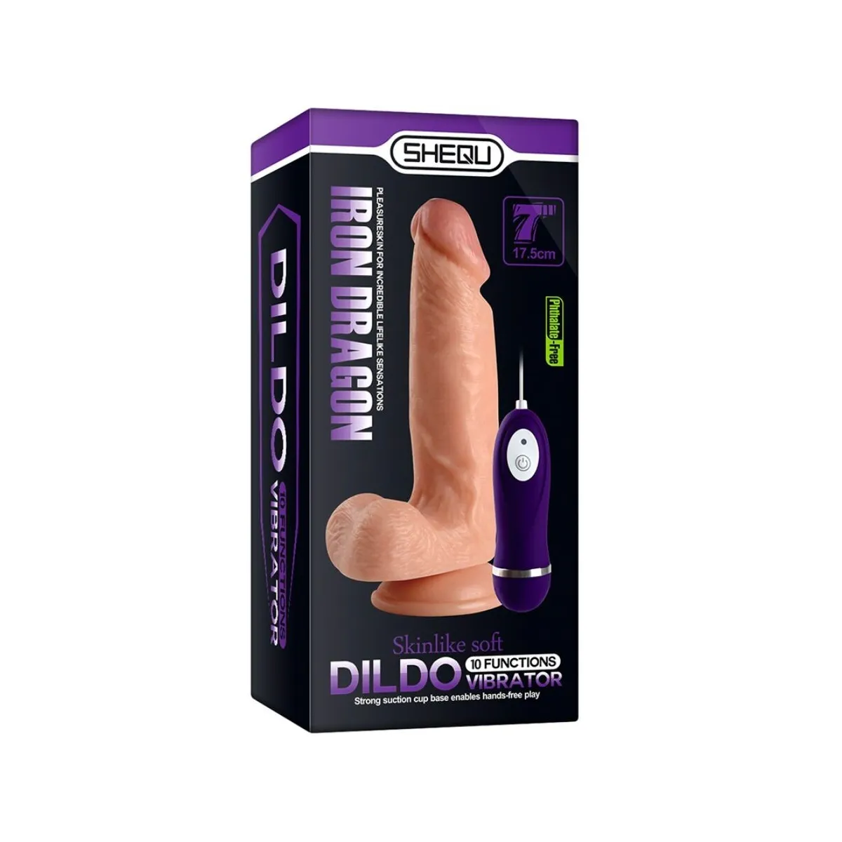 Iron Dragon Vibratordildo mit Fernbedienung 17,5 cm von Shequ | Fesselliebe.de