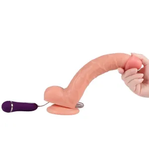 Optimus Vibrierender Dildo mit Fernbedienung 28 cm von Shequ