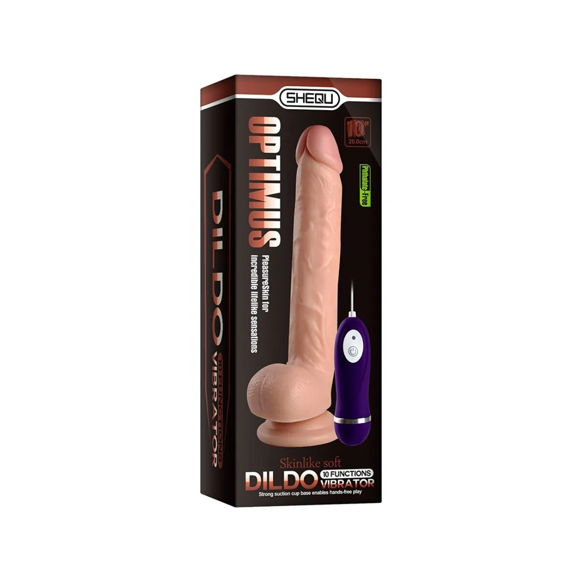 Optimus Vibrierender Dildo mit Fernbedienung 28 cm von Shequ | Fesselliebe.de