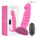 Cindy Vibrator Grösse L Spiralendesign 10 Vibrationen Rosa mit Fernbedienung von Intense Fun