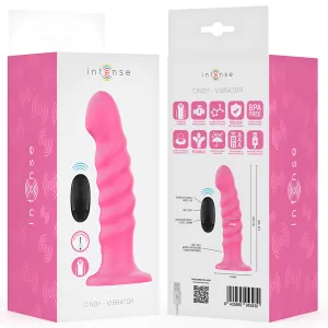 Cindy Vibrator Grösse L Spiralendesign 10 Vibrationen Rosa mit Fernbedienung von Intense Fun