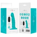 Buffy Vibrator Grösse S Spirale Design 10 Vibrationen Blau mit Fernbedienung von Intense Fun