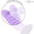 Brenda Vibrator Grösse M Spiralendesign 10 Vibrationen Lila mit Fernbedienung von Intense Fun