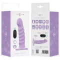 Brenda Vibrator Grösse M Spiralendesign 10 Vibrationen Lila mit Fernbedienung von Intense Fun