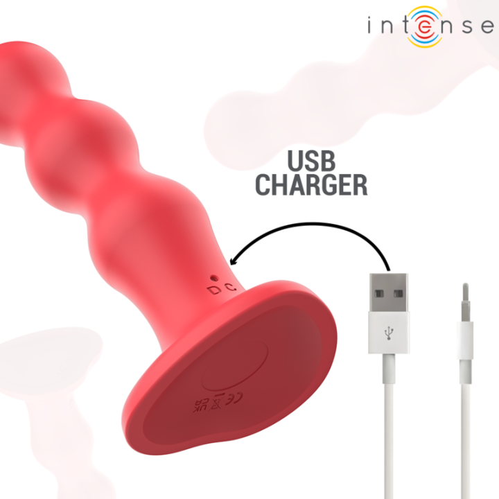 Cody Vibrator mit Saugnäpfen Rote mit Fernbedienung von Intense Fun | Fesselliebe.de