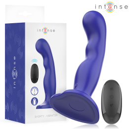 Shorty Vibrator mit Saugnäpfen Blau mit Fernbedienung von Intense Fun | Fesselliebe.de