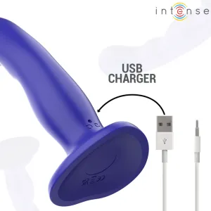 Shorty Vibrator mit Saugnäpfen Blau mit Fernbedienung von Intense Fun