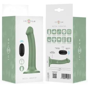 Becca Vibrator mit Saugnapf 10 Vibrationen Grüne mit Fernbedienung von Intense Fun