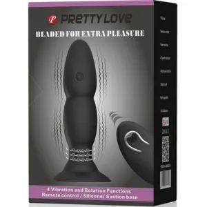 Plug Vibrator und Rotation Durch mit Fernbedienung von Pretty Love Bottom