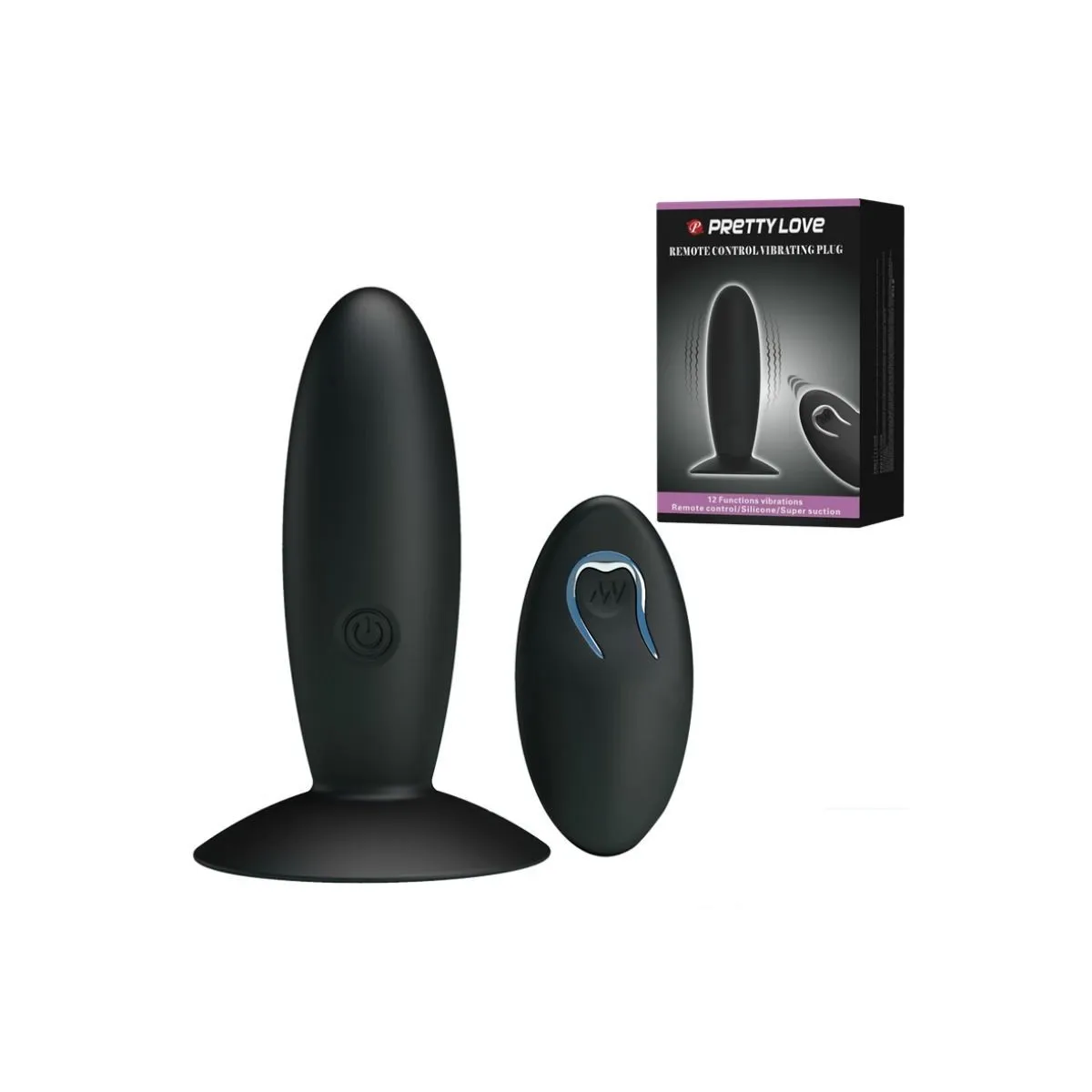 Wiederaufladbarer Analplug mit Vibration und Kontrolle von Pretty Love Bottom | Fesselliebe.de