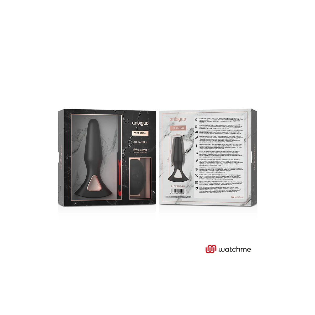 Watchme mit Fernbedienung Vibrator Anal Plug Alexandru von anbiguo | Fesselliebe.de