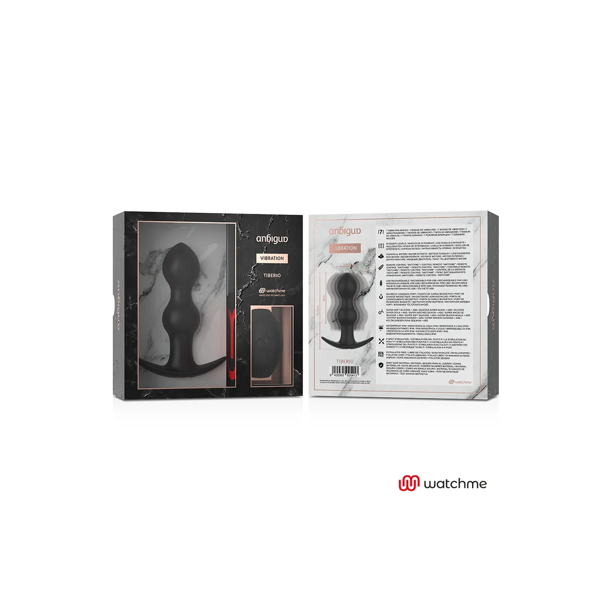 Watchme mit Fernbedienungsstecker Analvibrator Tiberio von anbiguo | Fesselliebe.de