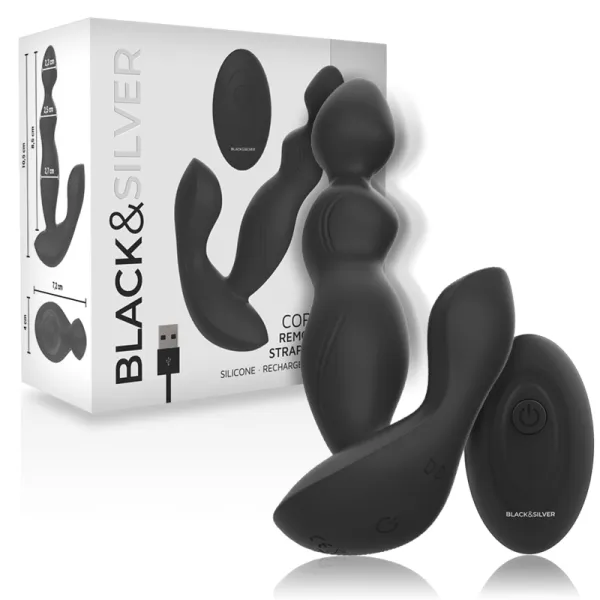 Cora Anal Plug Silikon mit Fernbedienung von Black&Silver | Fesselliebe.de
