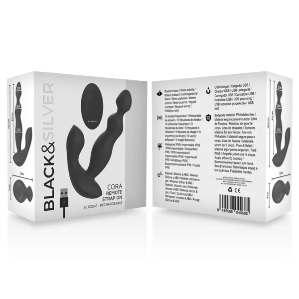 Cora Anal Plug Silikon mit Fernbedienung von Black&Silver | Fesselliebe.de