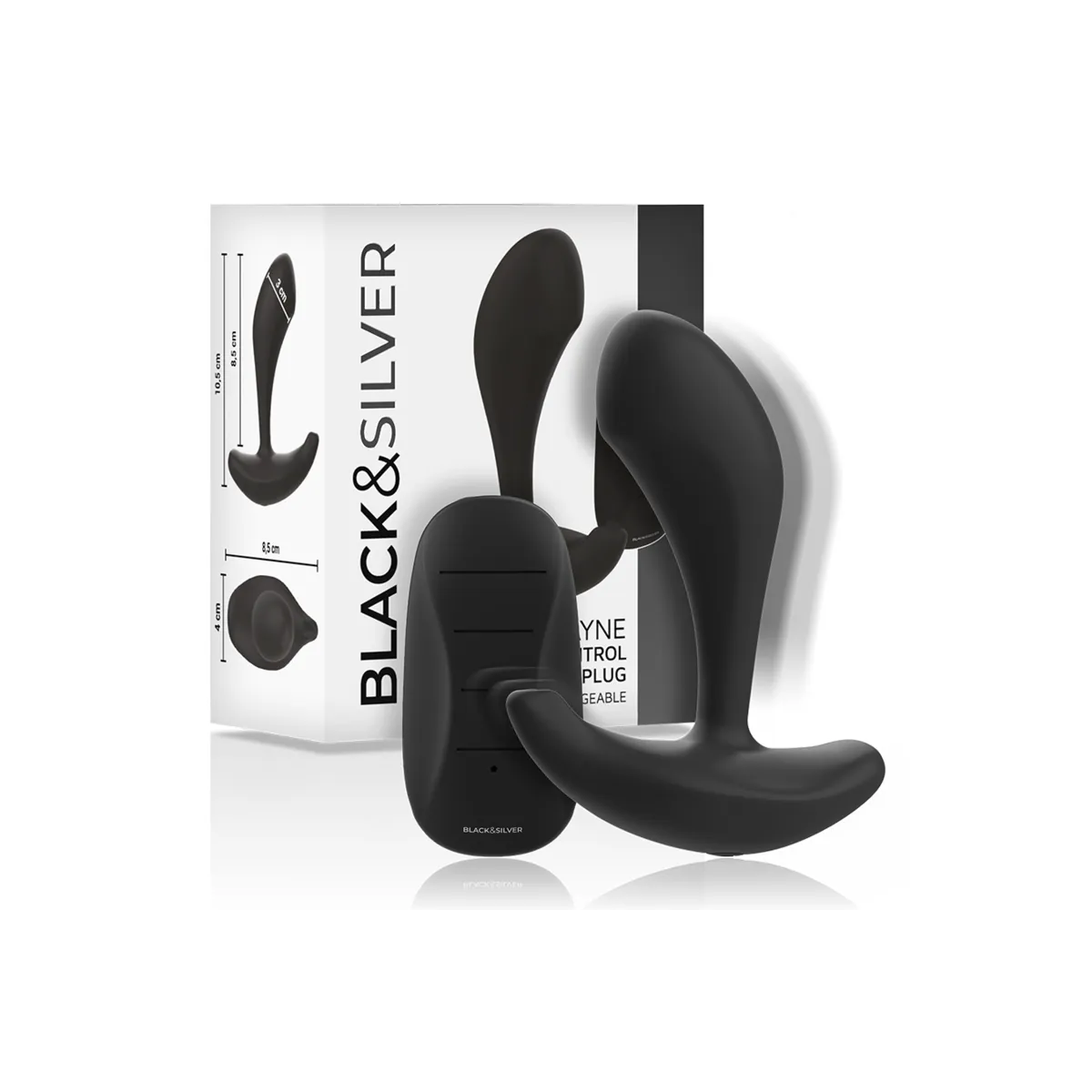 Dwayne Anal Plug Silikon mit Fernbedienung von Black&Silver | Fesselliebe.de
