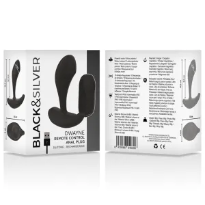 Dwayne Anal Plug Silikon mit Fernbedienung von Black&Silver