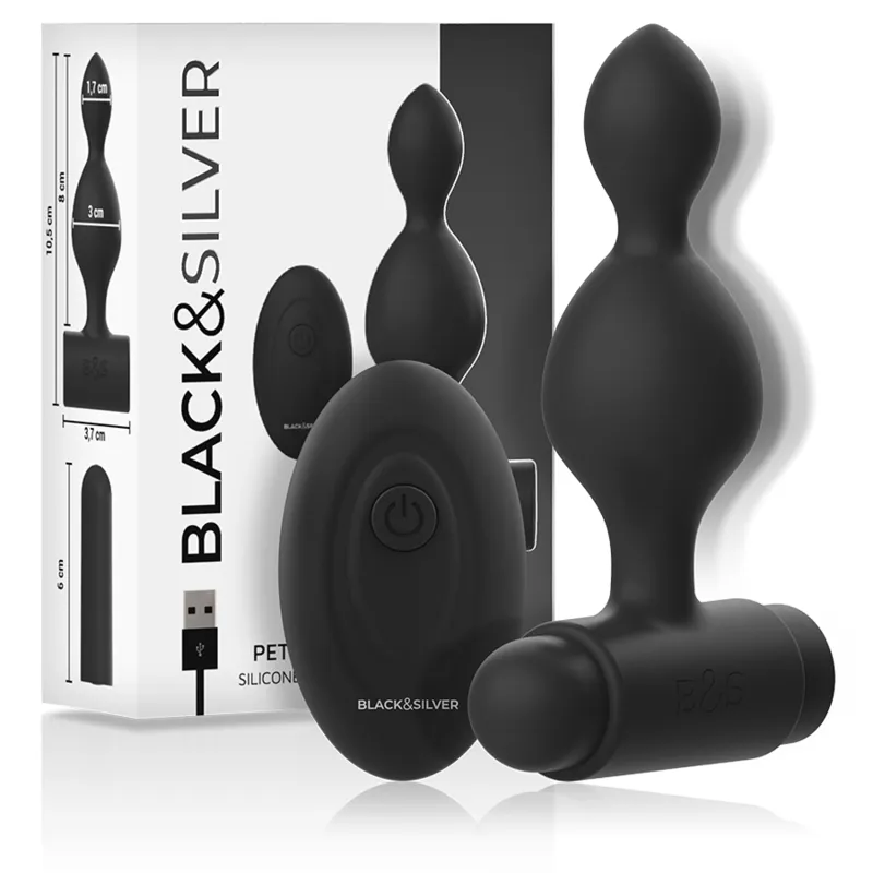 Tucker Kleine Analstecker aus Silikon mit Fernbedienung von Black&Silver | Fesselliebe.de