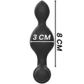 Tucker Kleine Analstecker aus Silikon mit Fernbedienung von Black&Silver