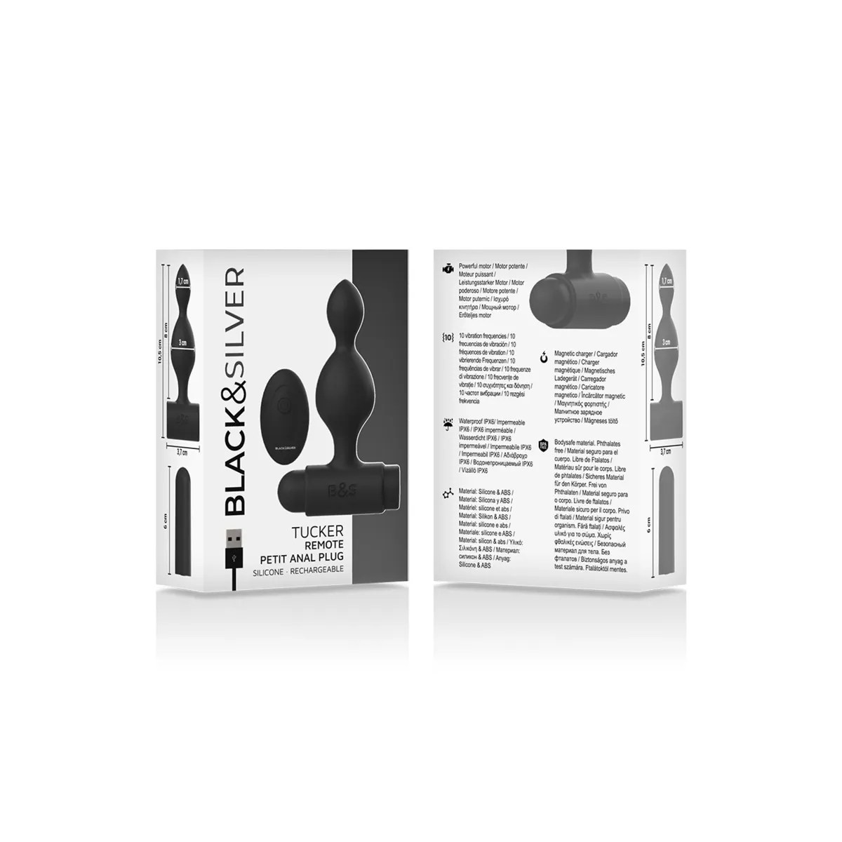 Tucker Kleine Analstecker aus Silikon mit Fernbedienung von Black&Silver | Fesselliebe.de