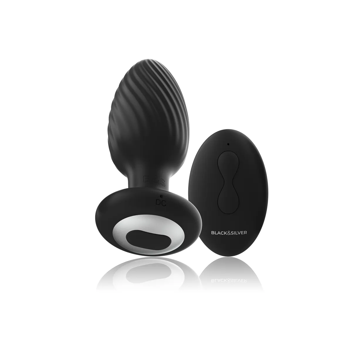 Wells Plug Silikon Anal Rotator mit Fernbedienung von Black&Silver | Fesselliebe.de