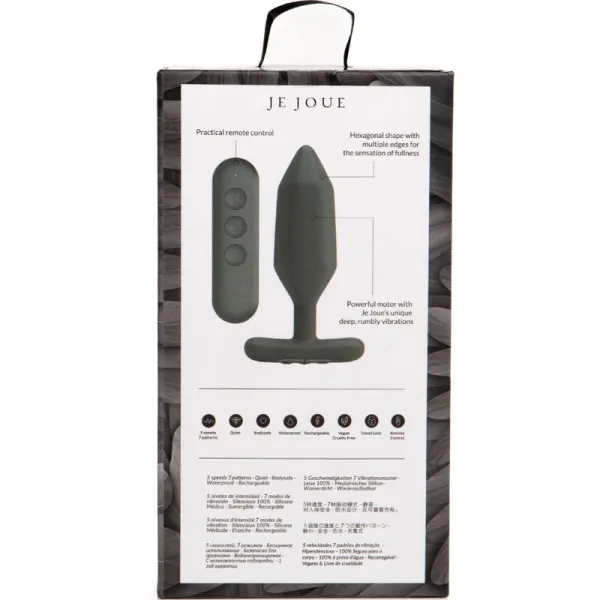 Onyx Anal Plug Vibrator Schwarz von Je Joue | Fesselliebe.de