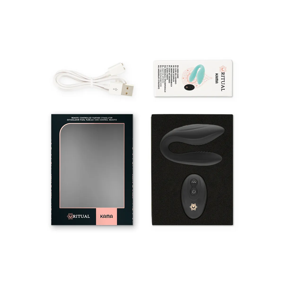 Kama mit Fernbedienung für Paare Azabache von Rithual | Fesselliebe.de