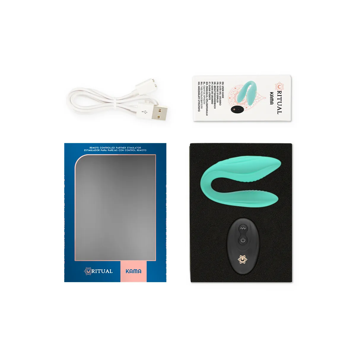 Kama mit Fernbedienung für Paare Aqua von Rithual | Fesselliebe.de