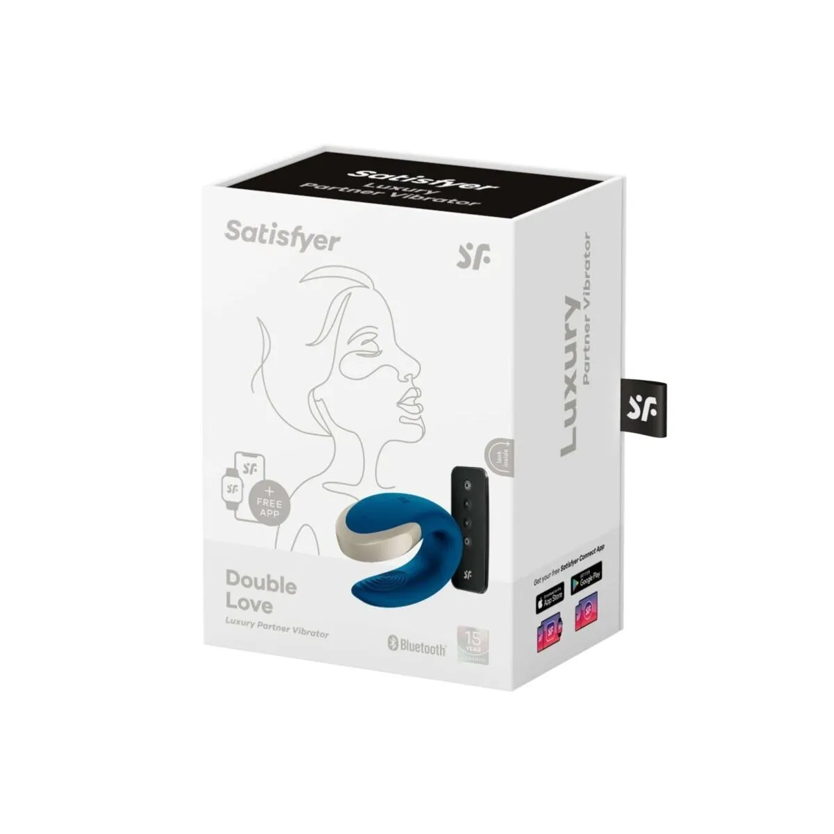 Double Love Luxury Partner Vibrator Blau von Satisfyer Partner | Fesselliebe.de