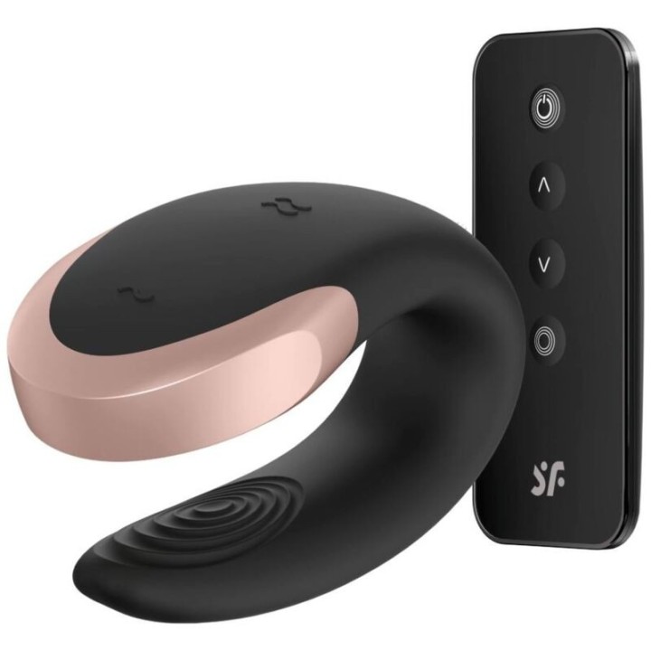 Double Love Luxury Partner Vibrator Schwarz von Satisfyer Partner | Fesselliebe.de