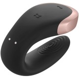 Double Love Luxury Partner Vibrator Schwarz von Satisfyer Partner | Fesselliebe.de